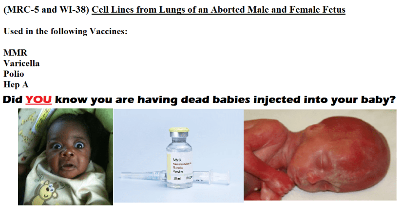 vax dead babies