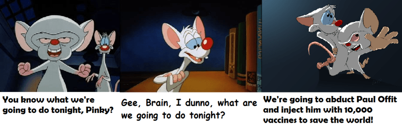 Vax pinky and the brain